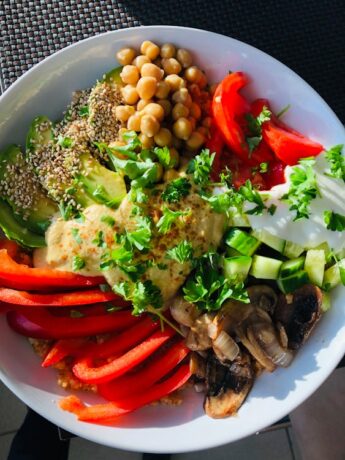 Salade de Pois Chiches et Avocat